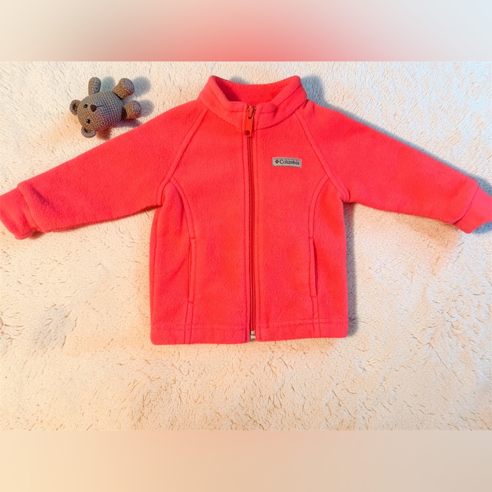 Columbia Jacket 6-12 Months in Bright Coral